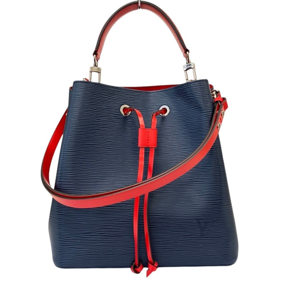 LOUIS VUITTON NeoNoe MM Epi Leather 2-way Shoulder Bag M54367 Blue Indigo Wom...